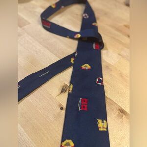 Abercrombie Nautical Themed Navy Tie
